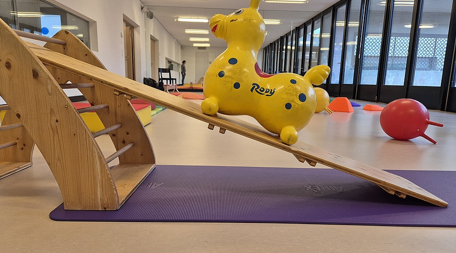 Bewegungsparcours im Indoorspielplatz Zentrum ELCH Frieden