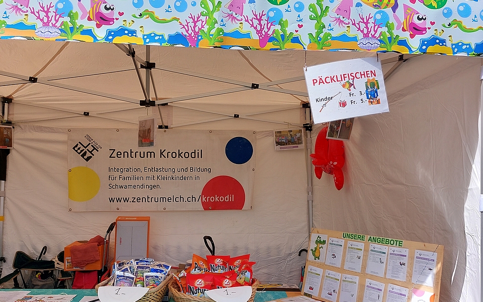 Das Zentrum Krokodil an der Schwamendinger Chilbi