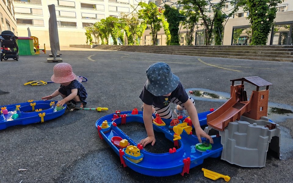 Bei schönem Wetter mit Aquaplay